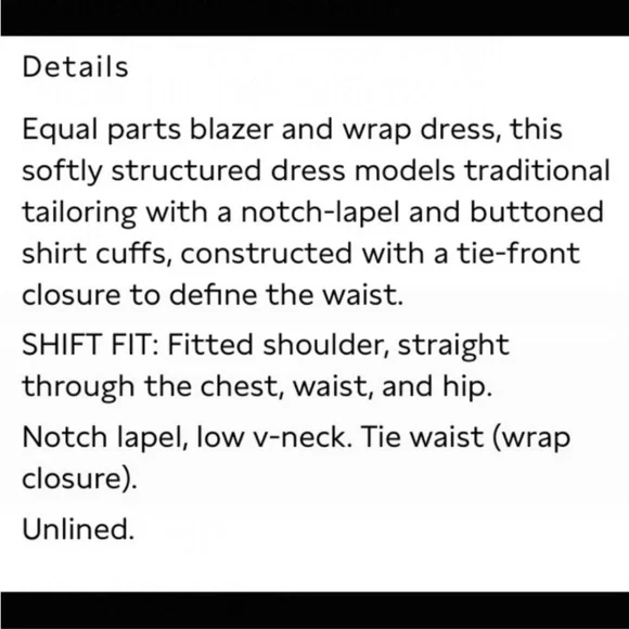 NWT! Banana Republic Red Sunset Blazer Wrap Dress - Multiple Sizes 💛 - Picture 5 of 6